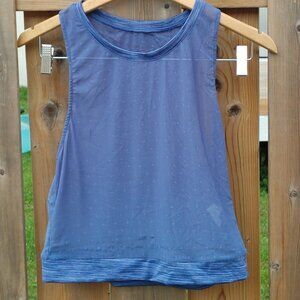 ZYIA Active Mesh Work Out Tank Top Reflective Moon Detailing Women's Siz…